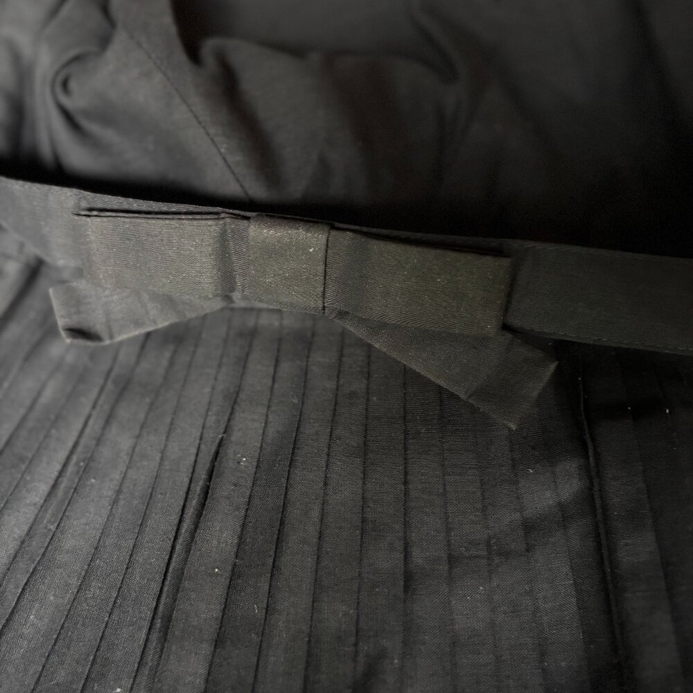 50s Black Pleated Dress